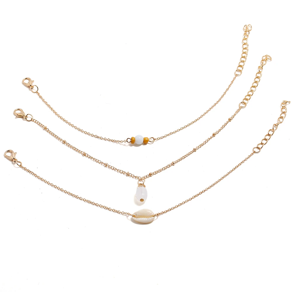 Fashion gold shell anklet For Women Wholesale N910142