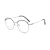 Import fashion metal round glasses frame eyeglasses unisex retro circle eyewear frame women men from China
