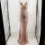 Import Fashion Quality Apricot Sequin Evening Dresses Luxurious Party Women Cheap Bandage V-Neck Evening Dress from China