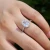 Import Fashion Silver Big Oval Zircon Diamond Ring Fashion Jewelry CZ Cubic Zirconia Wedding Engagement Ring For Women from China
