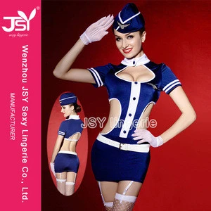 Fashion women sexy airline stewardess uniform