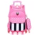Import Fashionable Design Multicolor Optional Waterproof Kids Rolling Backpack Removable Trolley School Bag with 6 Wheels for Girls from China