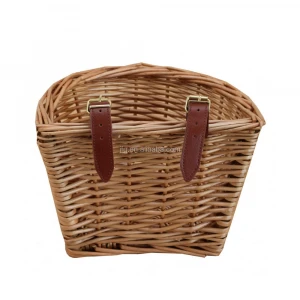Fashionable Wicker bicycle basket use for mountain bicycle