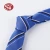 Import Fast delivery custom design jacquard blue stripe slim 100% silk mens cravat necktie from China