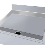Fast food grill machine, chicken, hamburger, beef steak plate griddle machine