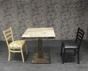 Fast food restaurant table and chair sets