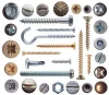 fasteners  ( hex bolt and nut and thread rods and screws and anchors and drywall screw)