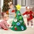 Felt christmas decoration 3D felt Christmas tree with ornaments