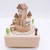 Import Festival gift  animated car wooden music box with castle from China
