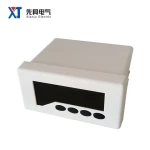 Flame Retardant Flat Type Plastic Enclosure Case Digital Panel Meter Enclosures Customized Digital Display Meter Housing ABS
