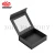 Import Flip Top PVC Window Black Rigid Cardboard Magnetic Closure Custom Packaging Square Gift Box with Clear Lid from China