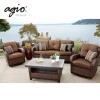 Foshan Factory Outdoor And Indoor Furniture Garden Rattan Sofa Set