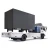 four-sided 360 degree  full-screen digital advertising truck, mobile food truck