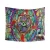 Import Free Sample Bohemian Psychedelic Tapestry Hippie Wall Hanging 3D Print Trippy Tapestry from China