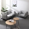 Free sample upholstered fabric sofa chair living room furniture high density sponge leisure sofa set modern single sofa