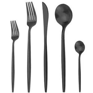 Friendly Design Include Knife/Fork/Spoon Cutlery Gold Flatware Set For Dinner Parties and Buffet