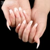 Full Cover Artificial Fingernails Long Fake Patterned Pose False Nails With Dimond