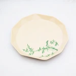 Full Percent  Natural Bamboo Fiber Vegetable and Fruit Serving Tray