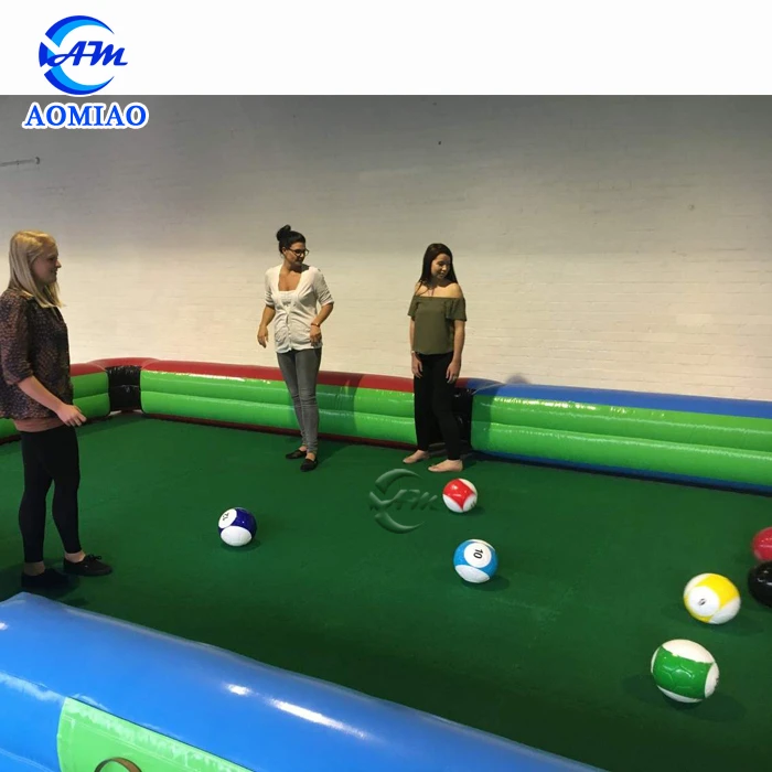 Funny game soccer billiard ball field inflatable snooker ball table
