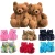 Import Fuzzy slippers for women cute teddy bear soft fur winter slippers comfortable ladies indoor home plush slippers from China
