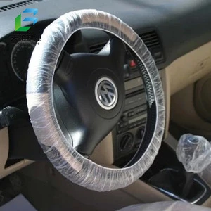 FX-S-028 Clear car disposable transparent steering wheel cover plastic film