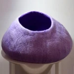 FY-CC-002 Single Layered Cat Cave Warm and Cozy Pet Bed Eco-friendly New Zealand Wool Felted by Skilled Women Artisan from Nepal