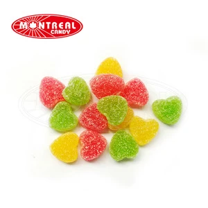 G0208 Mini Heart Shape Sweet And Sour Wholesale Halal Confectionery With Sour Coated