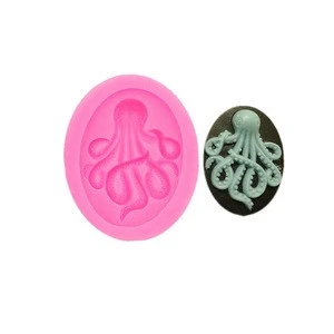 Gadgets Fondant Molds Octopus Mold - Silicone Steampunk - Polymer Clay Resin Fondant Octopus baking candy mold Octopus Sugar Cak