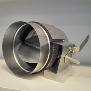 Galvanized round damper for HVAC air duct system