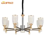 GANVA European Style Indoor Luxury Hanging Ceiling Lamp Restaurant Banquet LED Pendant Lamp
