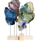 Garden Large Slag Glass Rocks Colored Glass Recycled Broken Crushed Glass Scrap