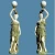 Import Garden Marble Lady Lamps Light Statue from China