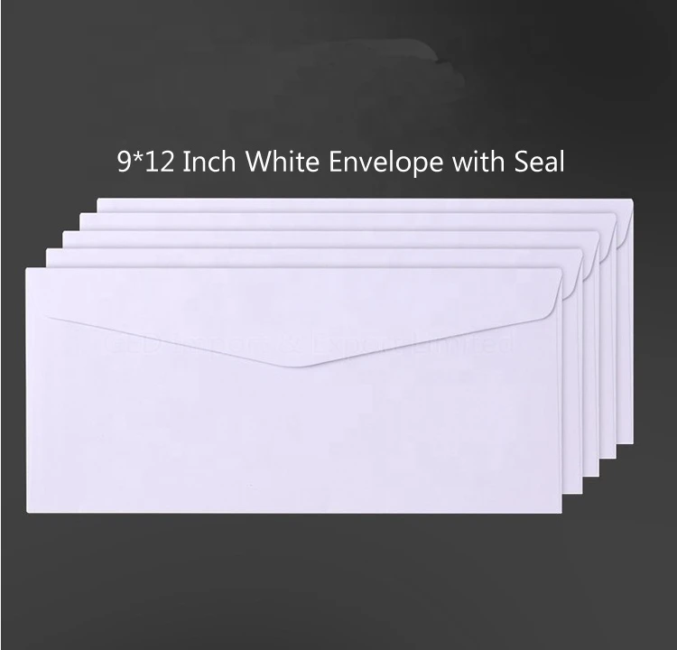 GED 22*10cm White Wallet Envelope with Seal DIY Blank Paper Craft Letter Card Price for Family Student Children Promotion Gift
