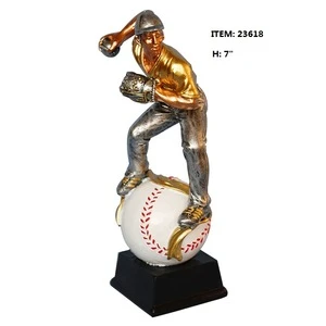 Gifts and crafts award resin trophy baseball figurines decoration sculptures souvenir