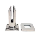 Glass Clamps Glass Bracket Flat Back pool fencing spigot for balustrade staircase railing