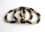 Import Gold and Black Thick Stripe Adjustable Czech Glass Beads Bracelet from Nepal