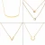 Import Gold Vermeil Necklace 925 Sterling Silver Jewelry Gold Plated Jewelry Pendant Necklace Women Jewelry Sets from China