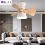Good Quality Fan Dc 220V Light Bedroom Decor Lighting Ceiling Fan Light For 6 Speed Adjustable
