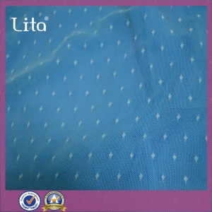 Lita X2036# nylon-spandex stretch mesh fabric good quality net fabric lace fabric soft tulle with dot design