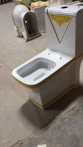 Good Quality Wash Down S-trap Dual Flush Decorative Heart Toilet for Yemen