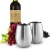 Import Grade 18/8 Stainless Steel Stemless Wine Cups (Set of 4) Unbreakable Red and White Wine Glass 18oz from China