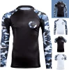 Grappling MMA Rash Guard Design Your Own Sublimation Compression Shirt Bjj Rashguard Custom Printed Mens Men Technology OEM Long