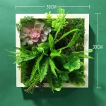 Green Pink Purple Flocking Artificial Succulents Plants Home Garden Decoration Plants Desktop Bonsai Plants cactus
