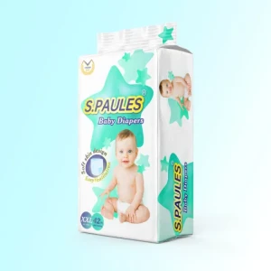 Green XXL Size Factory Direct Baby Care Nappy Transparent Packaging Disposable Diapers