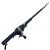 Import Guangwei collapsible  telescopic fishing rod spinning fiberglass folding  fishing rod with reel combo set from China