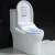 Import GX1009 Bathroom Remote Control ABS Smart Electric Bidet Intelligent Toilet Seat Cover ONE Piece Ceramic Wall Mounted Round N/A from China