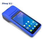 Handheld pos terminal with 5.5 inch display screen and built-in 58mm thermal printer all in one pda