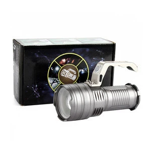 handheld rechargeable portable flashlight waterproof led searchlight super bright
