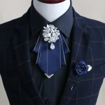 Handmade Fashion wedding fabric flower brooch pin stock