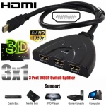 HDM I Switch 3 in 1 out Hdm i Splitter with Pigtail Cable Supports 3D 1080P Audio for Nintendo Switch X-box